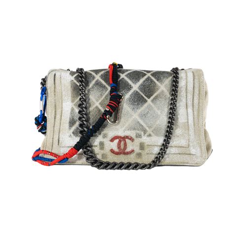 chanel oh my boy graffiti bag